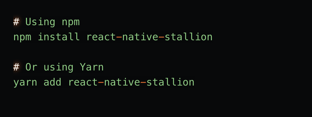 Stallion SDK